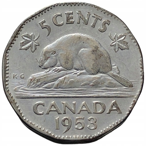 62472. Kanada - 5 centów - 1953r.