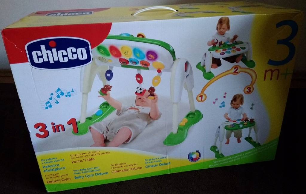 3w1 STOLIK EDUKACYJNY CHICCO DELUXE GYM 3-36msc 7764125711