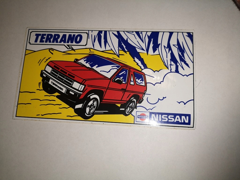 NISSAN TERRANO naklejka z PRL