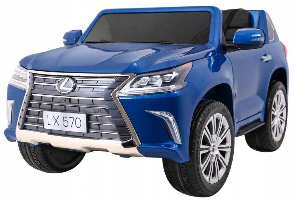 Lexus LX570 Lakierowane Autko dla 2 dzieci Niebieski + Pilot + Koła EVA + R