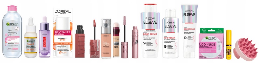 Viral Box Big- Loreal Maybelline Garnier: makijaż, pielęgnacja, włosy