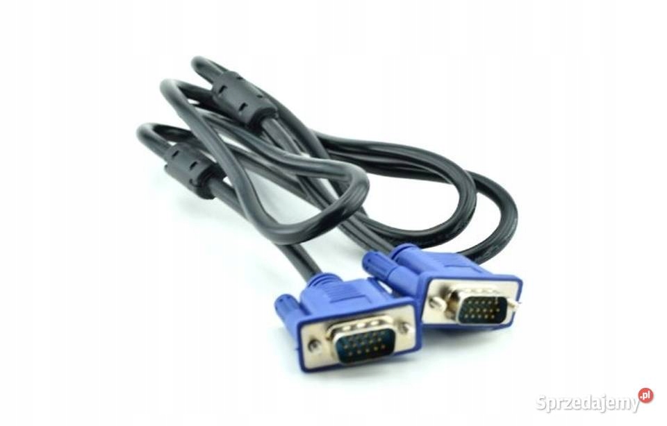 Kabel sygnałowy VGA d-sub do monitora komputera - 12828951978 ...