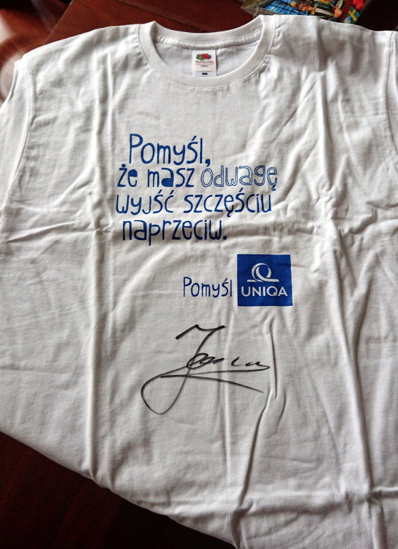 Koszulka z autografem Jerzego Janowicza