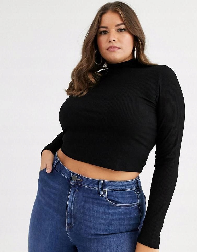 ASOS CURVE__XDI DOPASOWANA KRÓTKA BLUZKA __XXL