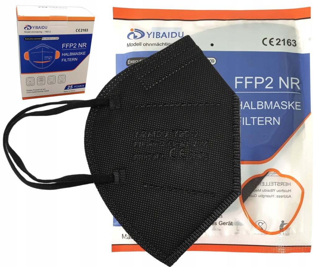 Купить MASK FFP2 BLACK антивирусная маска CE: отзывы, фото, характеристики в интерне-магазине Aredi.ru