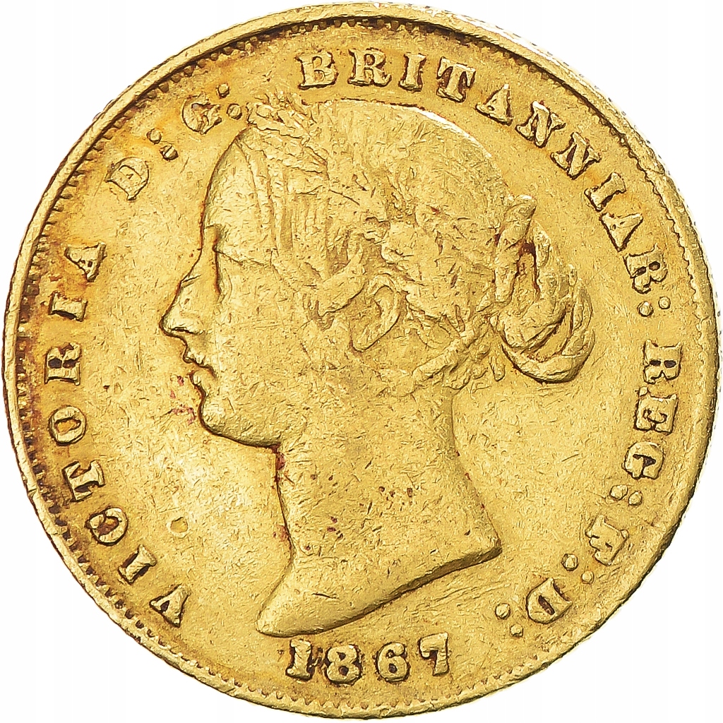 Moneta, Australia, Victoria, Sovereign, 1867, Sydn