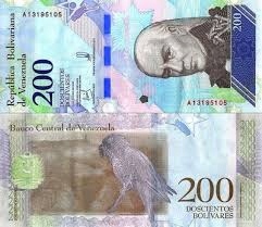 Banknot Wenezuela 200 Bolivares 2018 UNC