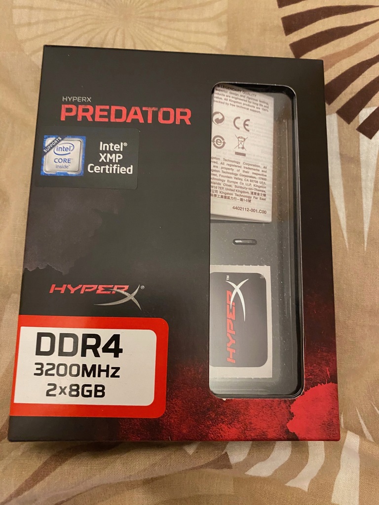 HyperX 16GB 3200MHz Predator Black CL16 (2x8GB)