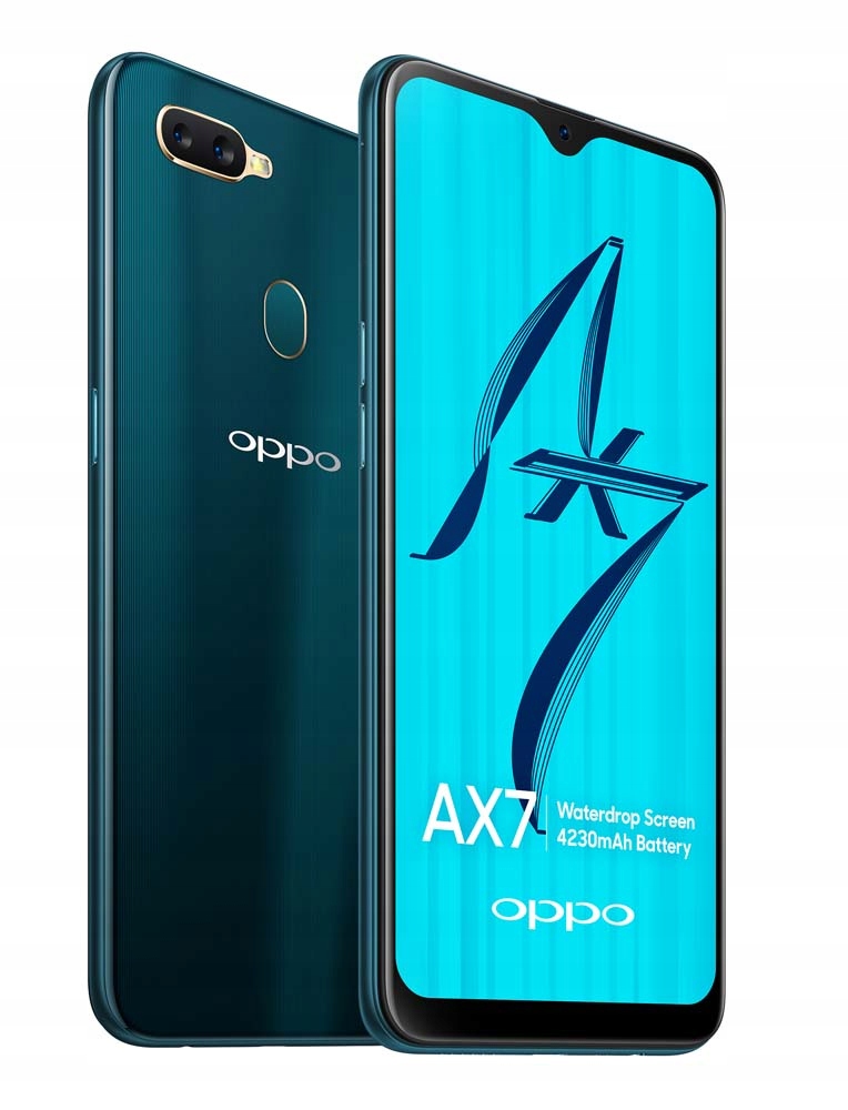 OPPO AX 7 3/64 GB Niebieski A+++ FV23%