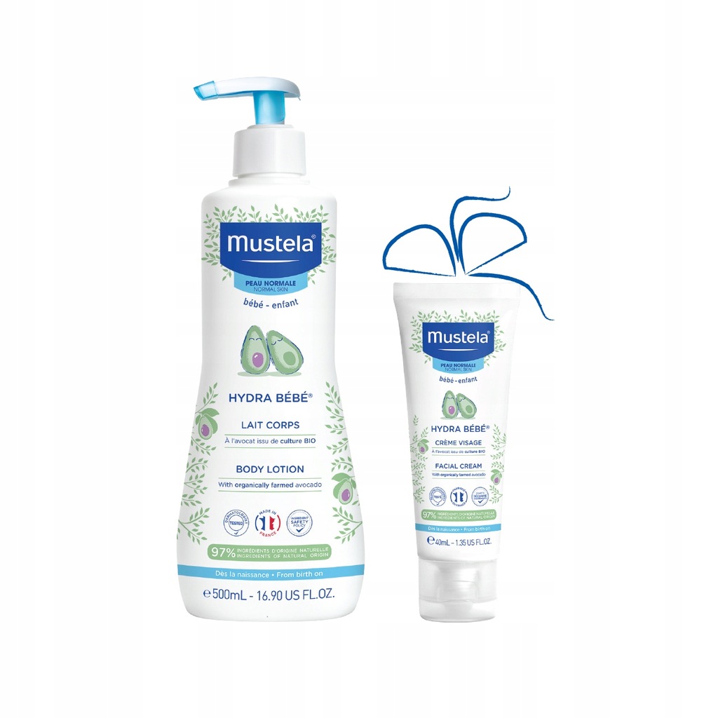 MUSTELA HYDRA BEBE MLECZKO DO CIAŁA 500ml + krem