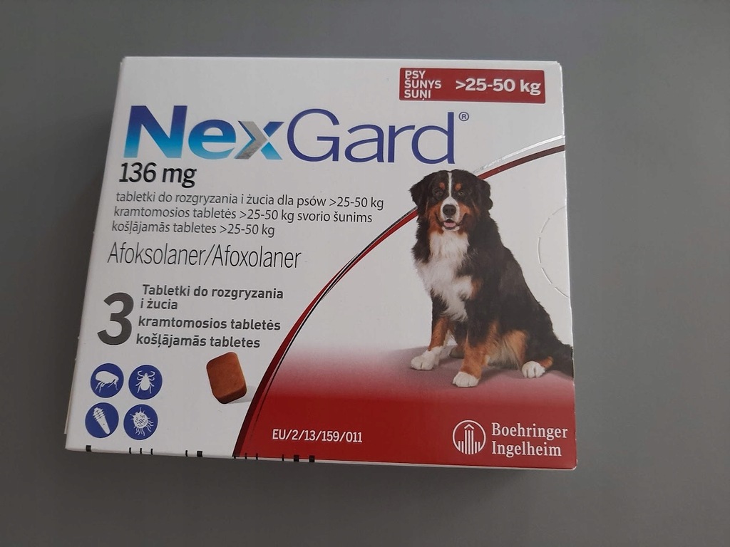 Nexgard 25-50kg tabletki do dla psów - 12317221442 - oficjalne archiwum ...