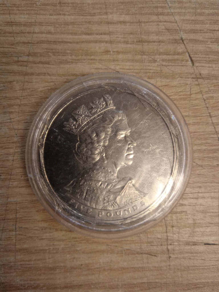 Moneta 5 Funtów 2002 Złoty Jubileusz (M) 19527