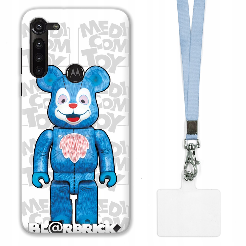 ETUI DO MOTOROLA G8 POWER CASE + SMYCZ SZARA KAWS DLA NASTOLATKÓW WZORY