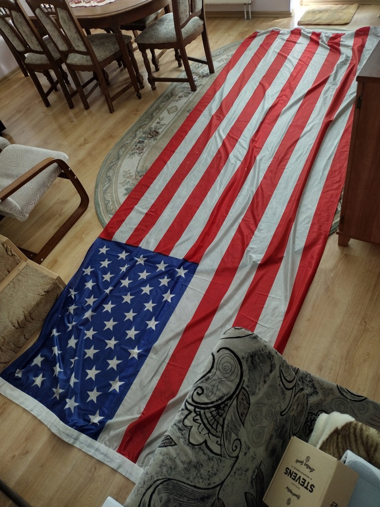 Flaga USA 4 m x 1, 40 m oryginalna