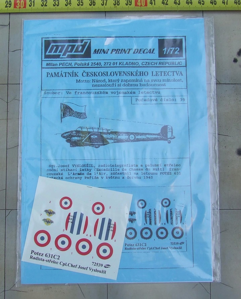 Potez 631C2 MPD A72539 klka1/72