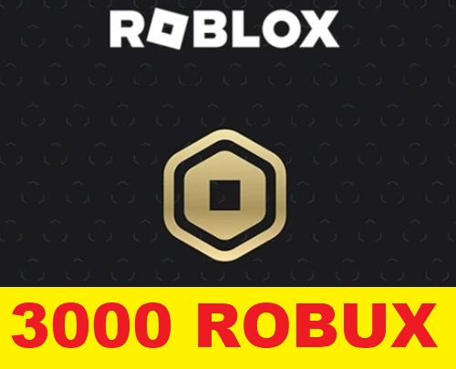ROBLOX ROBUX 3000 SZTUK 3000RS 3K ROBUXÓW ROBUXY GAMEPASS