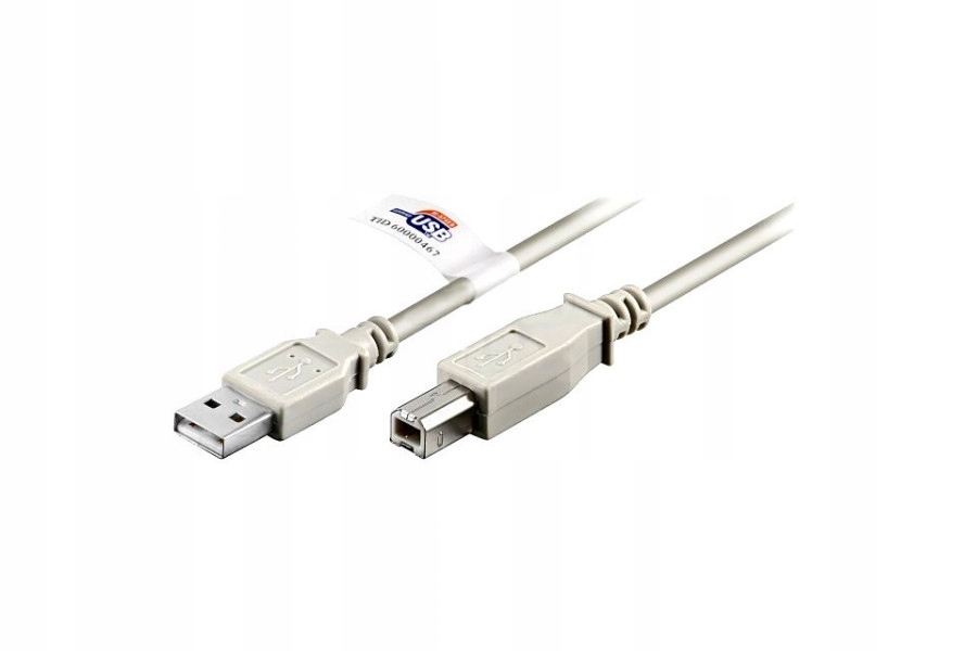 Kabel USB 2.0 Hi-Speed z certyfikatem USB, Wtyk US