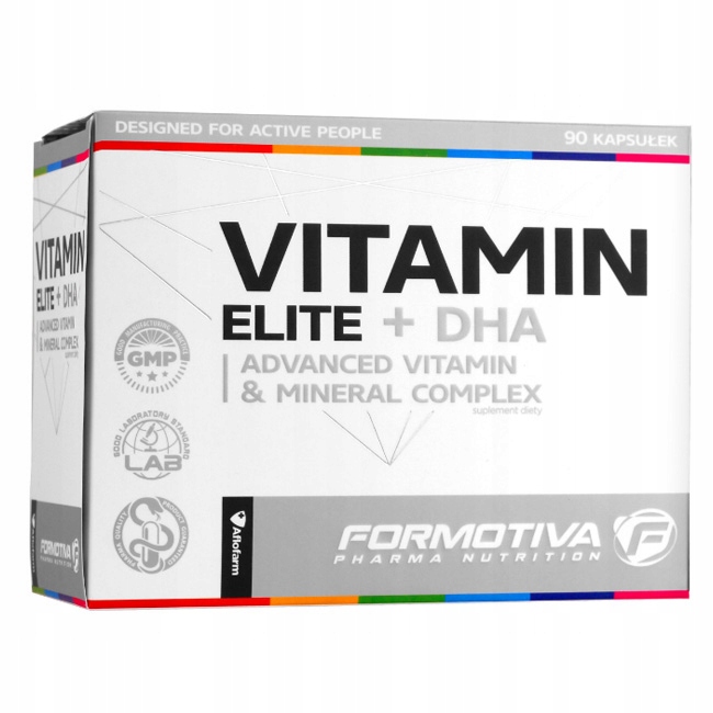 FORMOTIVA VITAMIN ELITE + DHA 90K WITAMINY OMEGA 3