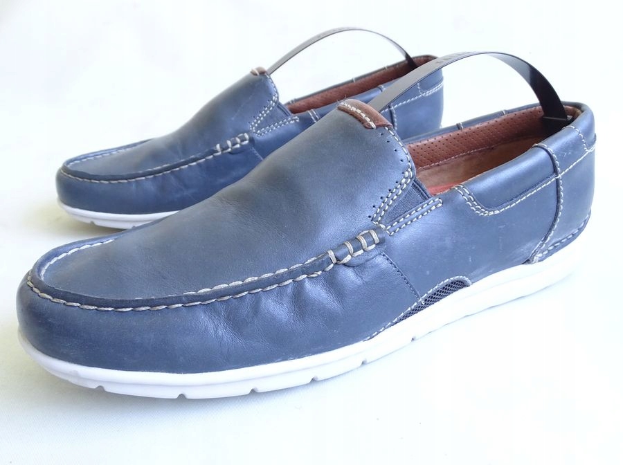 Clarks skórzane mokasyny leciutkie 43