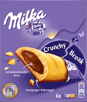 Ciastka MILKA CRUNCHY BREAK NIEMCY