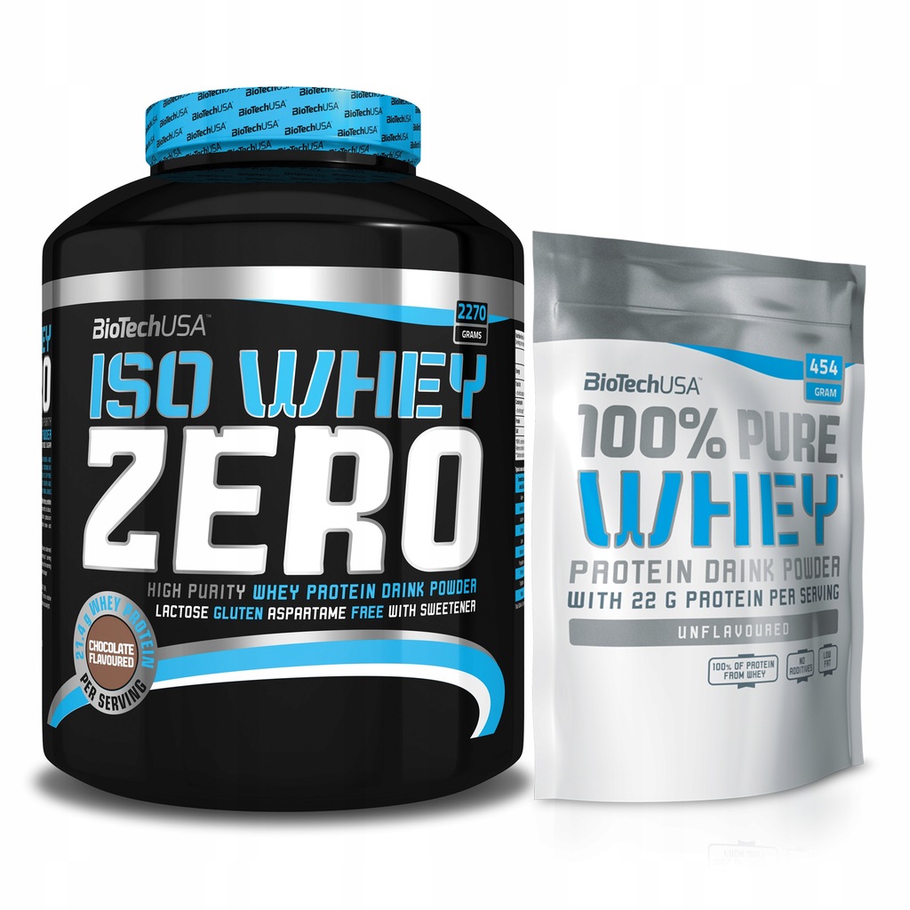 BIOTECH ISO WHEY ZERO 2270g + BIAŁKO 1000g GRATIS