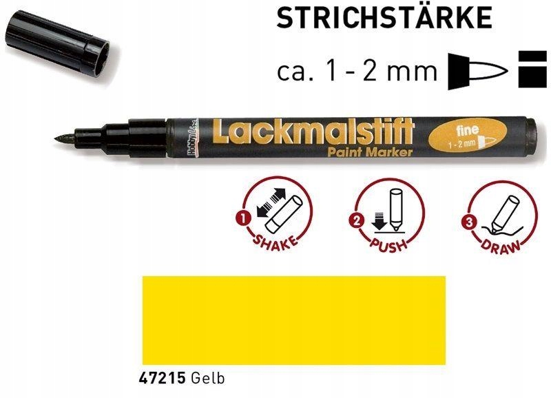 MARKER OLEJNY CIENKI HOBBY LINE ŻÓŁTY 1-2MM
