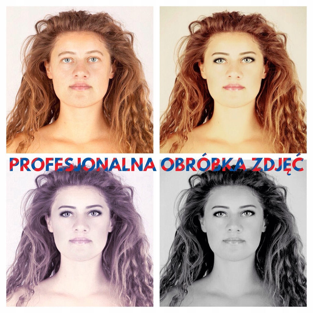 Retusz obróbka zdjęć dodawanie makijażu FOTOSHOP