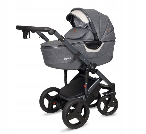 Coto Baby wózek 2w1 Quara (L) Len Grey Silver 63 E