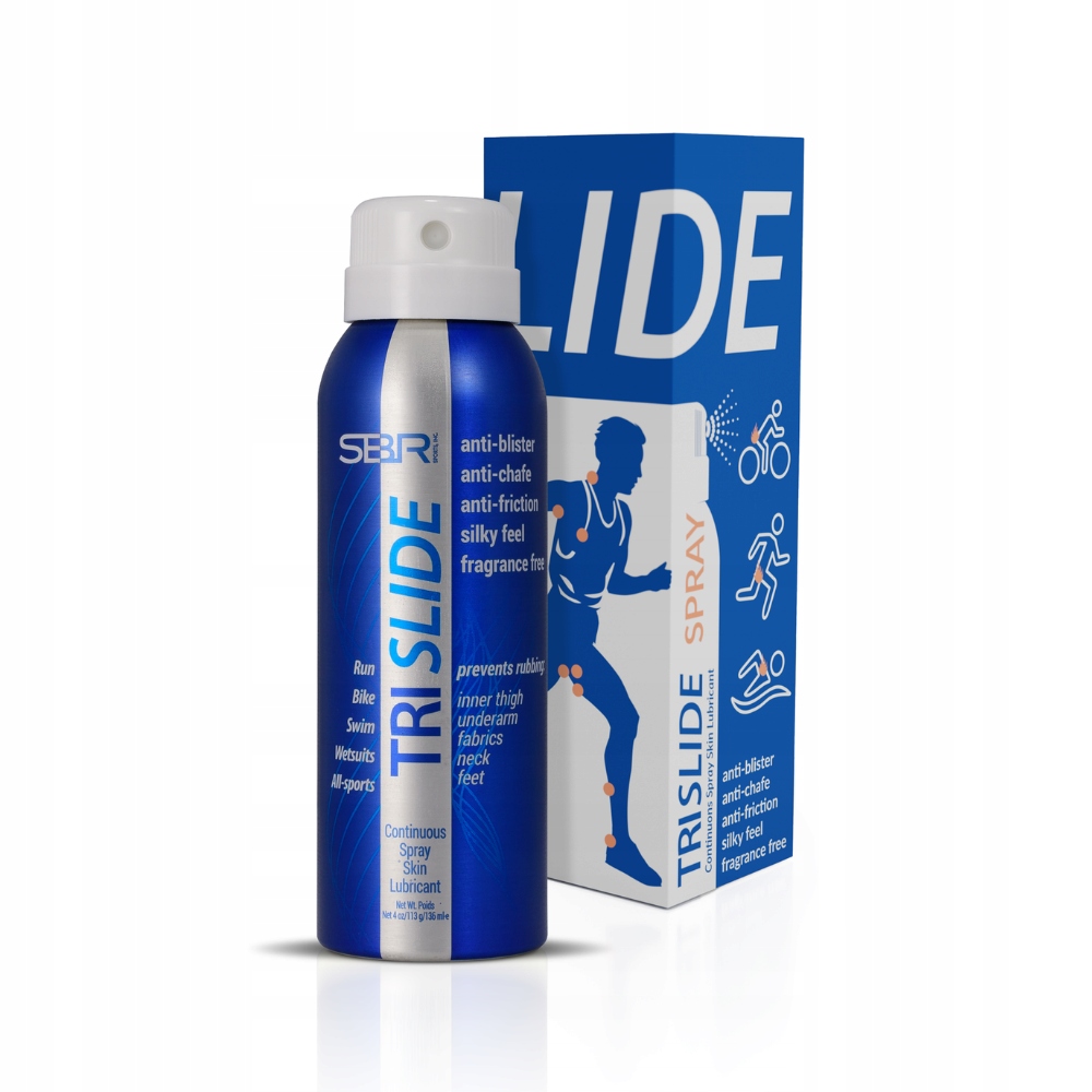 TRISLIDE Spray Triathlon bezpieczny dla pianki!
