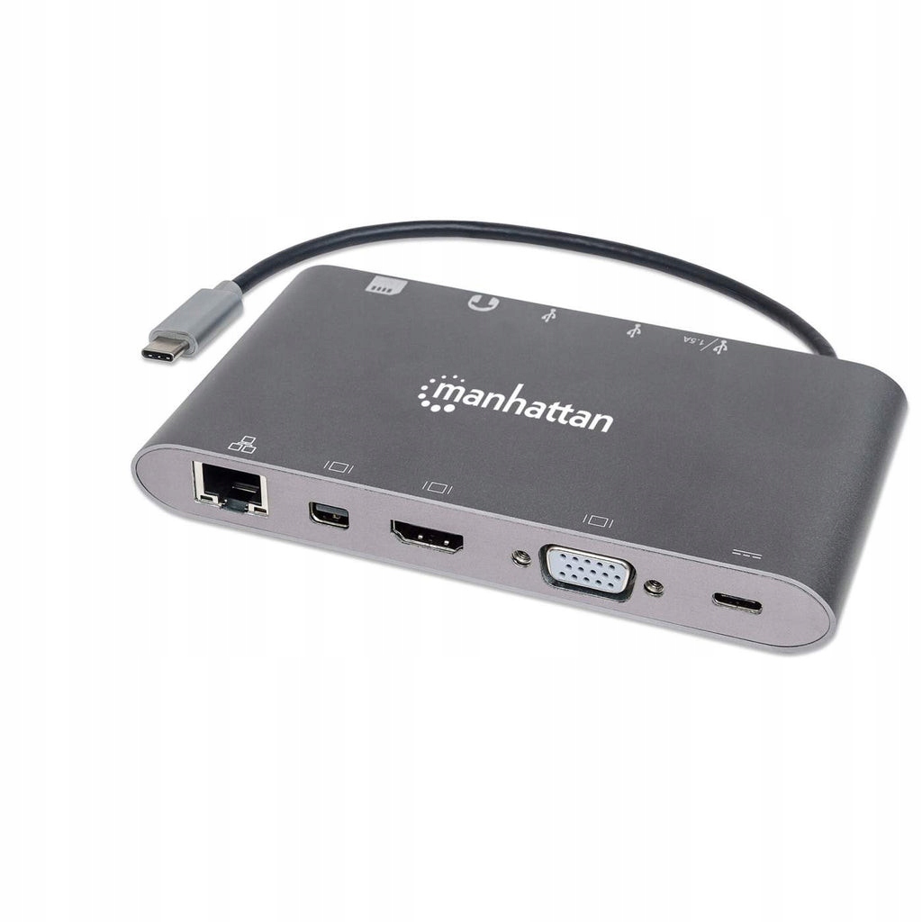 Manhattan 152808 stacja dokująca Przewodowa USB 3.2 Gen 1 (3.1 Gen 1) Type-