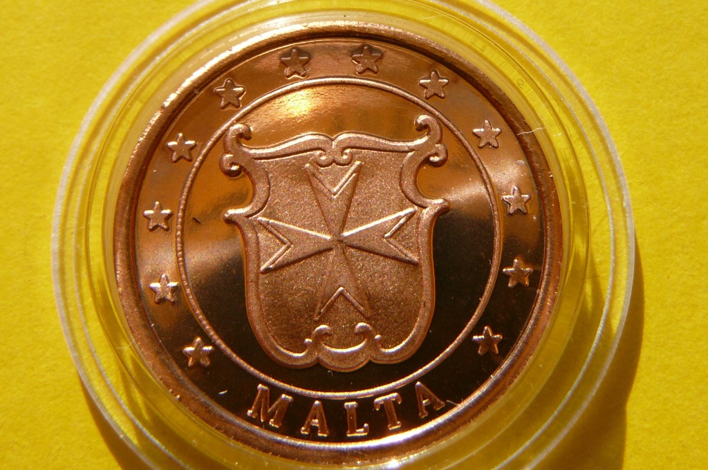 *2 EURO CENT MALTA HERB ZAKON MALTAŃSKI PROF PRÓBA