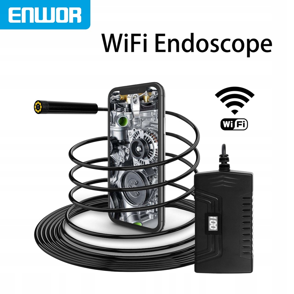 ENWOR 5.5mm bezprzewodowy endoskop Mini kamera szt