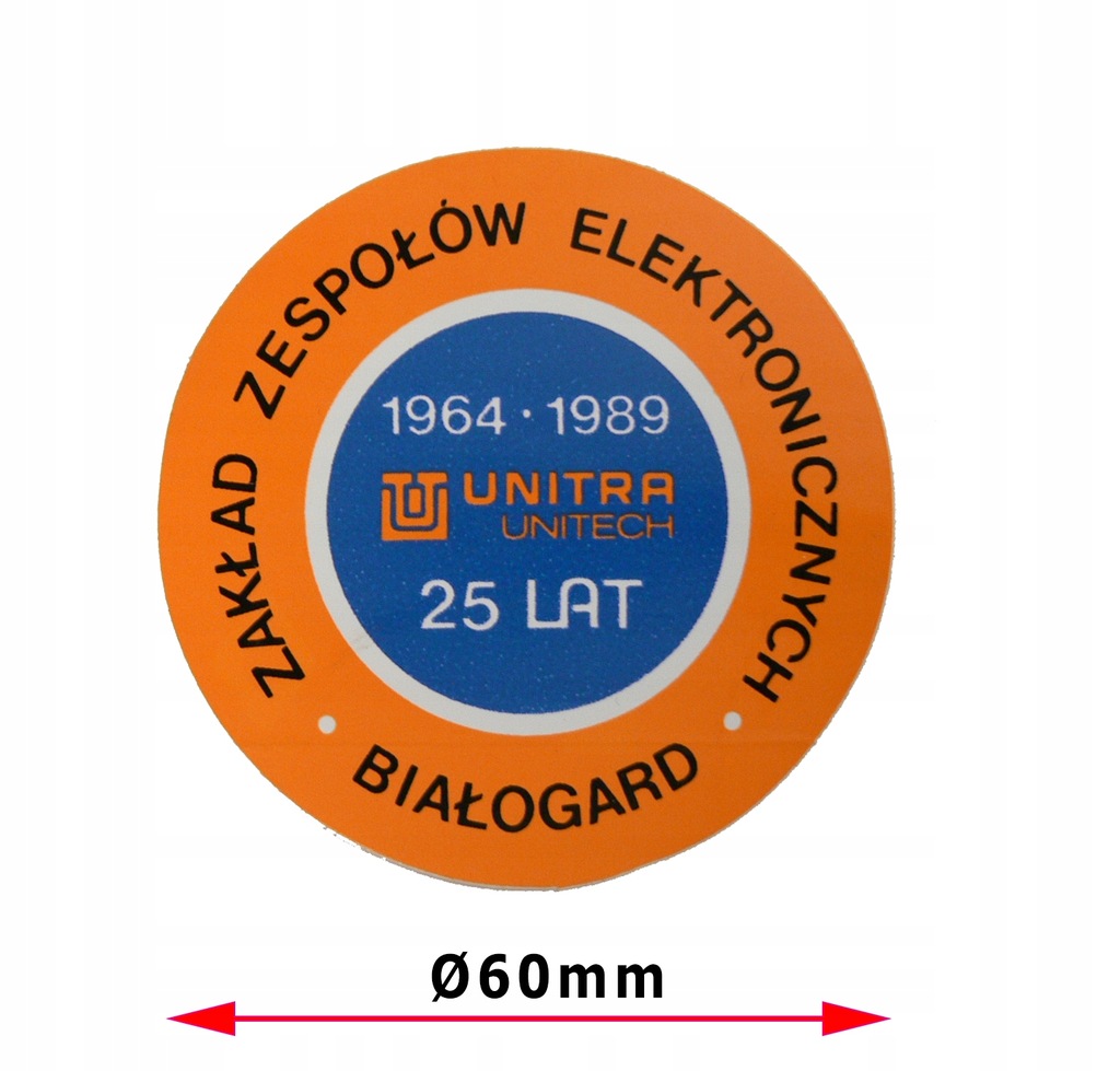 Купить НАКЛЕЙКА UNITRA UNITECH 1989 25 ЛЕТ: отзывы, фото, характеристики в интерне-магазине Aredi.ru