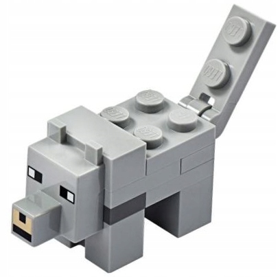 LEGO MINECRAFT FIGURKA WILK PIES 21162