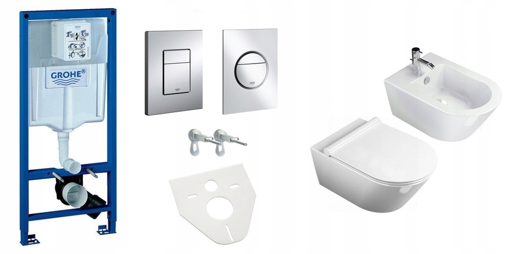 ZESTAW PODTYNKOWY GROHE+ MISA WC+ BIDET 8083787888 oficjalne