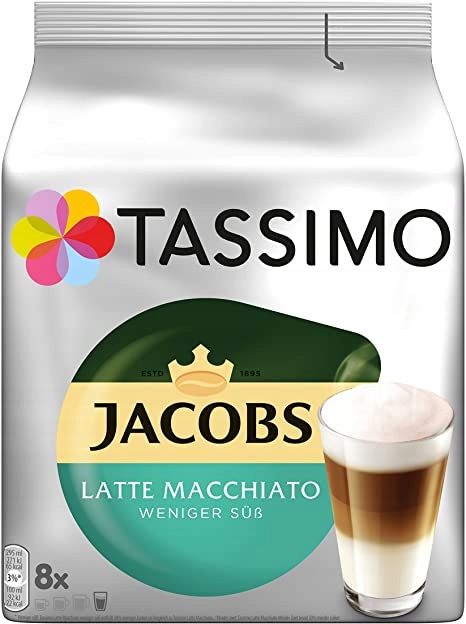Tassimo Jacobs 8x7,0g+8x22,5g Latte Macchiato