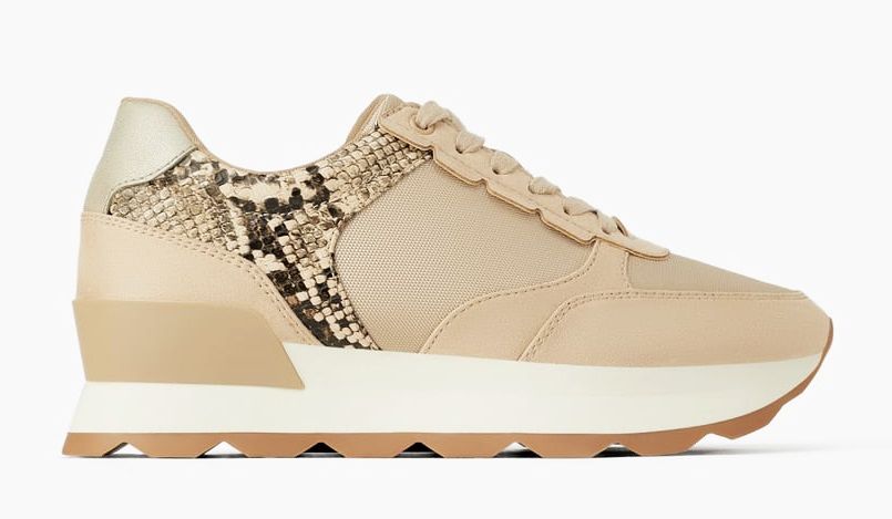 ZARA CIELISTE SPORTOWE BUTY NA PLATFORMIE NOWE 41