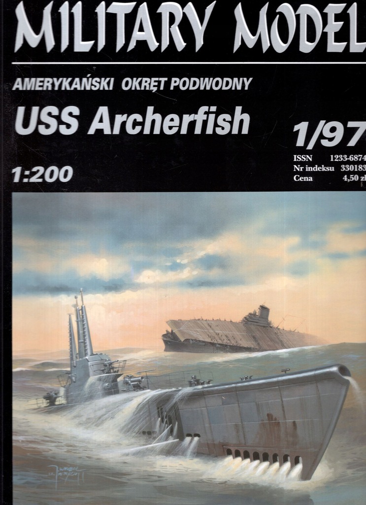 Military model 1-97 Amerykański okręt podwodny USS Archerfish
