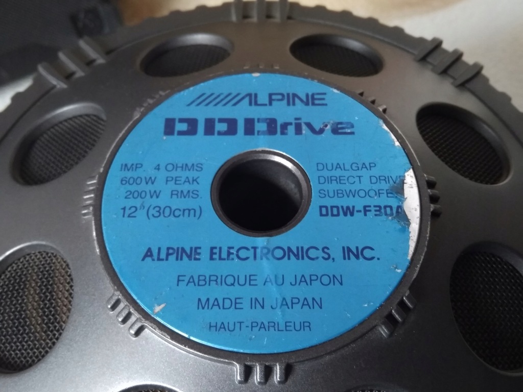 ALPINE DD Drive DDW-F30A 12インチウーファー - メルカリ