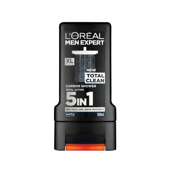 Żel pod prysznic L'Oreal Total Clean 5w1 300 ml