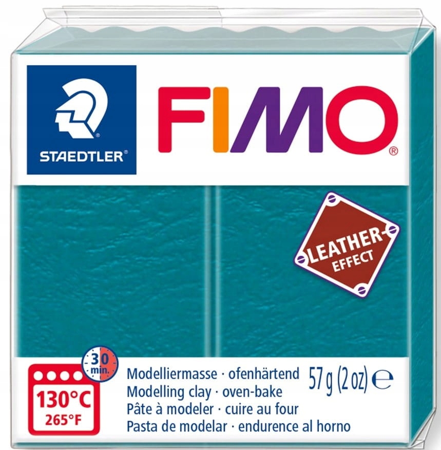 Modelina FIMO leather effect kolor szmaragdowy 369