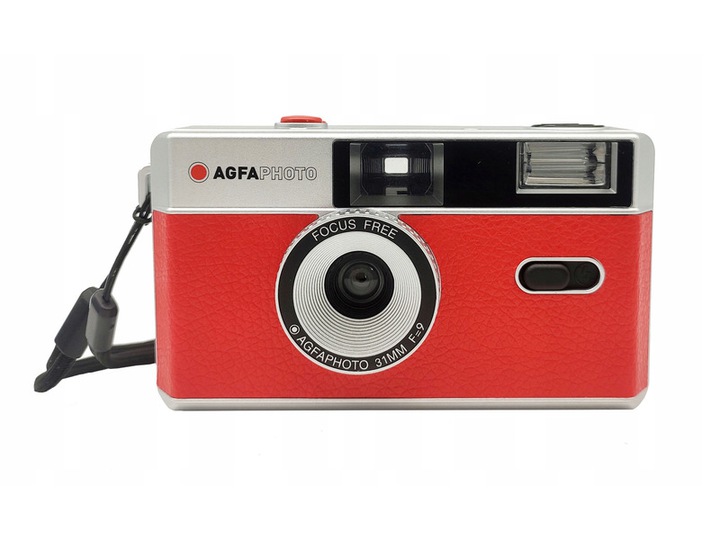 Aparat Analogowy AgfaPhoto Camera Retro Czerwony
