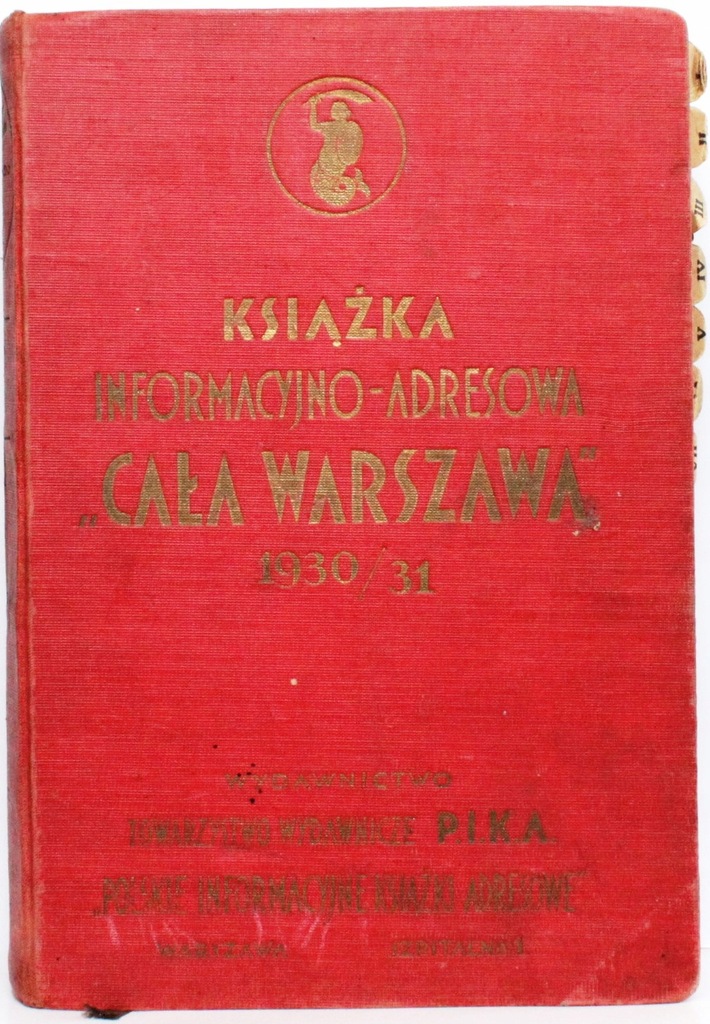 Ksiazka Informacyjno Adresowa Cala Warszawa 1930 8496272682 Oficjalne Archiwum Allegro