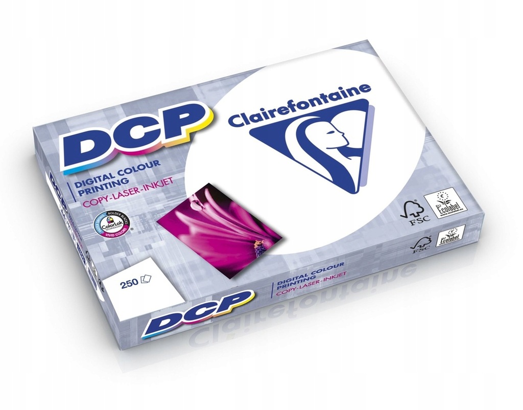 PAPIER DCP BIAŁY 120g A4 250ark satynowany gładki