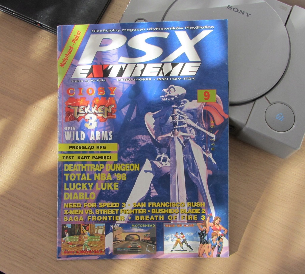 Gazeta PSX EXTREME #9 5/98 dziewiąty numer!