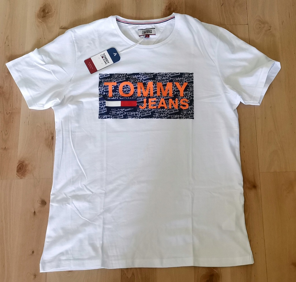 Tommy Hilfiger T-Shirt XL Koszulka męska biała