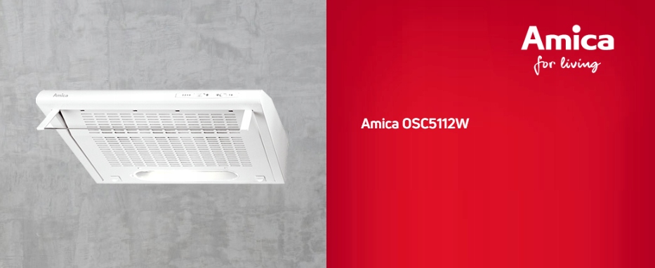 Купить ВЫТЯЖКА под шкафом 50 AMICA OSC 5112 W 173м3/ч белый: отзывы, фото, характеристики в интерне-магазине Aredi.ru