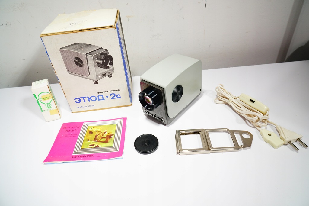 Retro Rzutnik Miniaturowy Do Slajdów Tento 2C