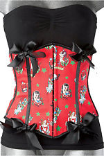 HELL BUNNY gorset underbust tattoo pin up XS S