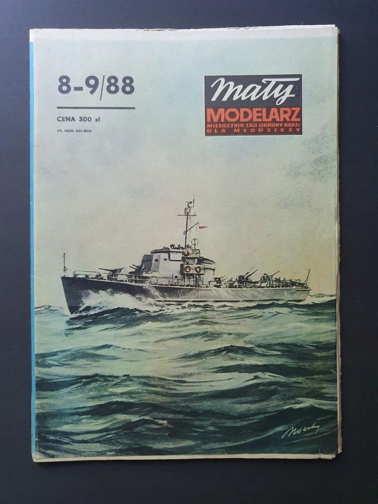 MAŁY MODELARZ 8-9/88 ŚCIGACZ OKRĘTÓW KRONSZTAD